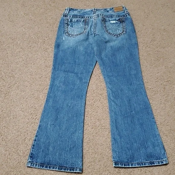 Aeropostale Hailey Skinny Flare Jeans Size 3/4S - Picture 5 of 10